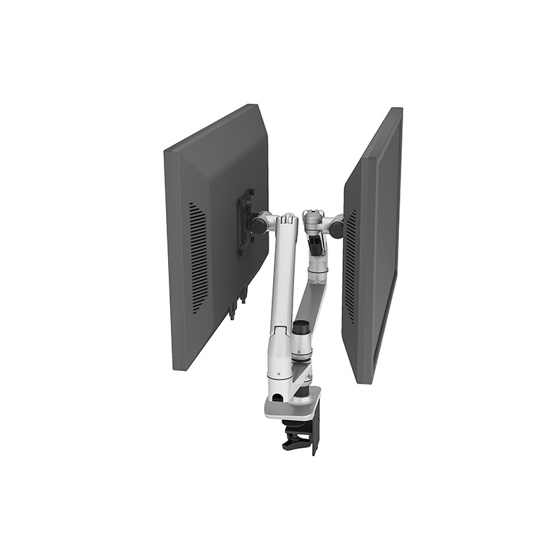 Heavy Duty Extended Wider Mechanical Spring Dual Monitor Arm