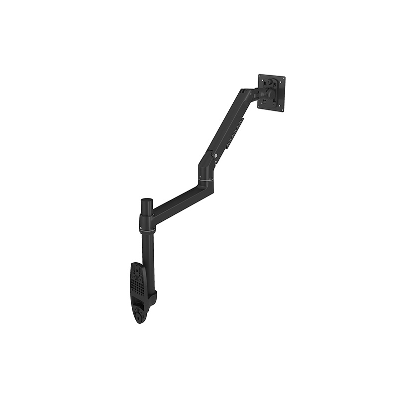 Mechanical Spring aluminum alloy Wall Mount Monitor Arm