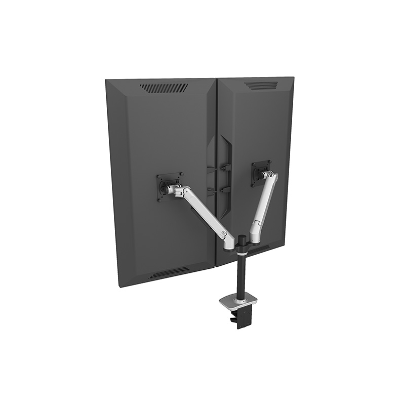 Dual Monitor Arm Desktop Stand with Adjustable Height