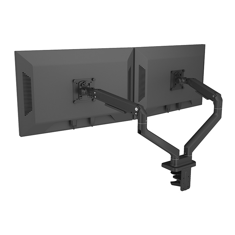 Mechanical Spring Dual Monitor Arm Column Desk Mount