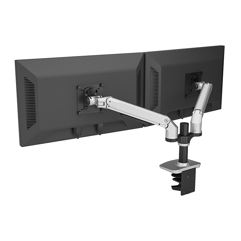 Dual Monitor Arm Desktop Stand with Adjustable Height