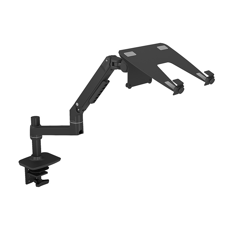 Mechanical Spring Single Monitor Arm With Laptop Tray