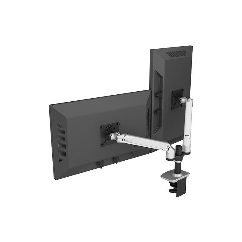 Dual Monitor Arm Desktop Stand with Adjustable Height