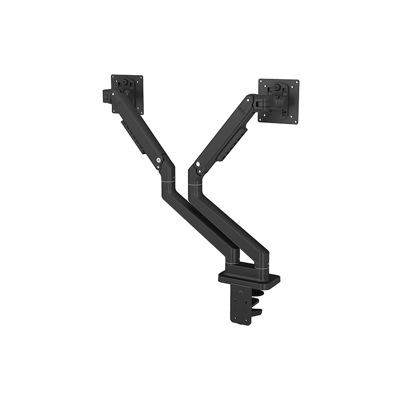 Mechanical Spring Dual Monitor Arm Column Desk Mount