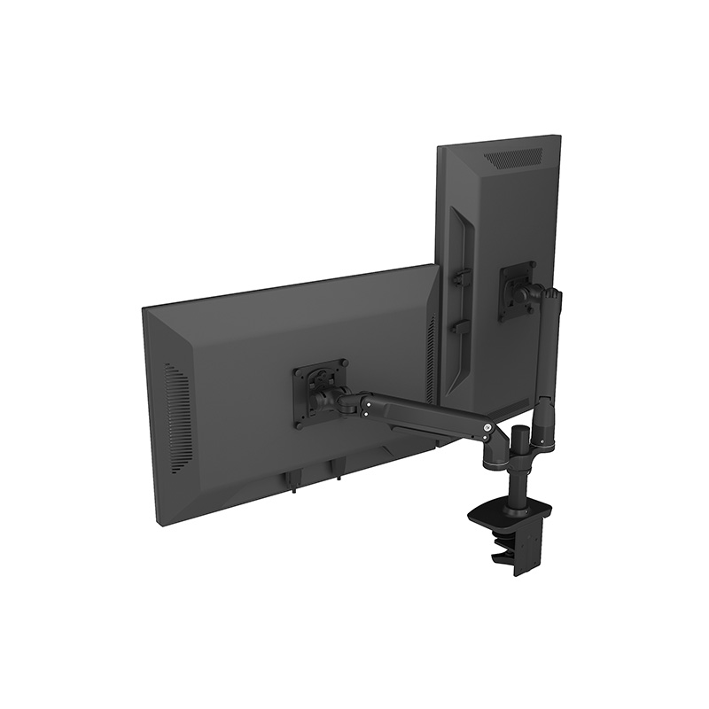 Dual Monitor Arm Desktop Stand with Adjustable Height