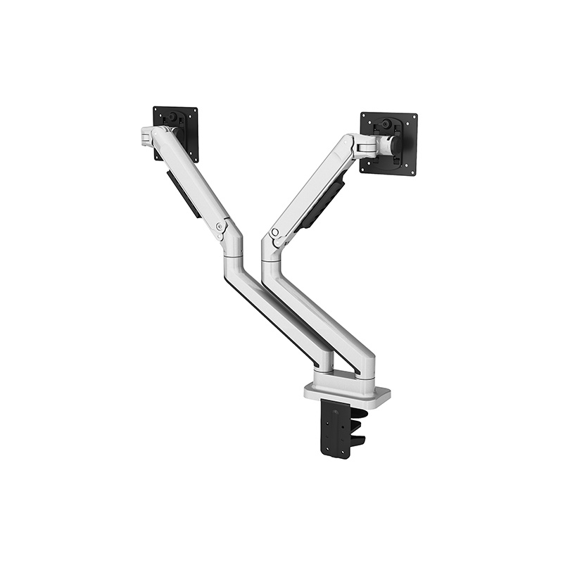 Mechanical Spring Dual Monitor Arm Column Desk Mount