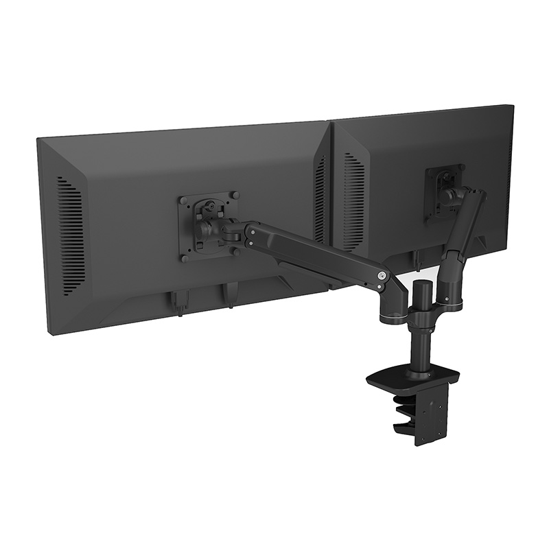 Dual Monitor Arm Desktop Stand with Adjustable Height