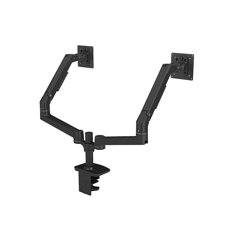 Heavy Duty Extended Wider Mechanical Spring Dual Monitor Arm