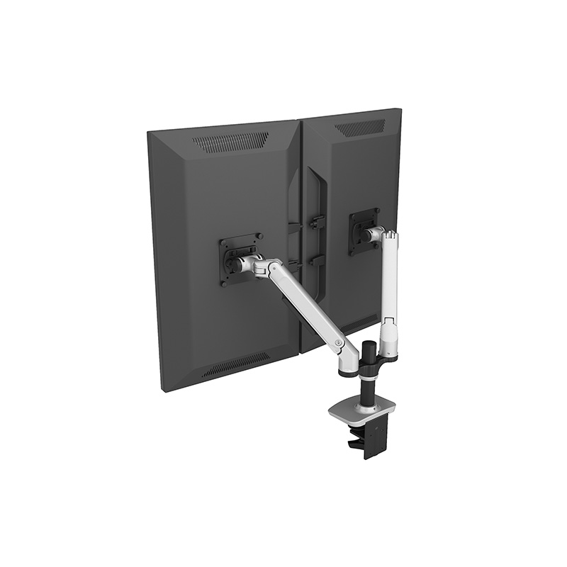 Dual Monitor Arm Desktop Stand with Adjustable Height