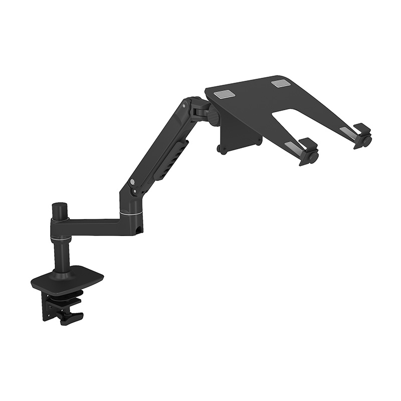 Mechanical Spring Single Monitor Arm With Laptop Tray