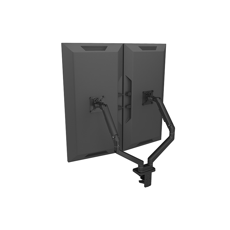 Mechanical Spring Dual Monitor Arm Column Desk Mount