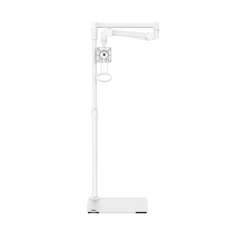 Mechanical Spring Adjustable Floor Stand Medical Monitor Arm