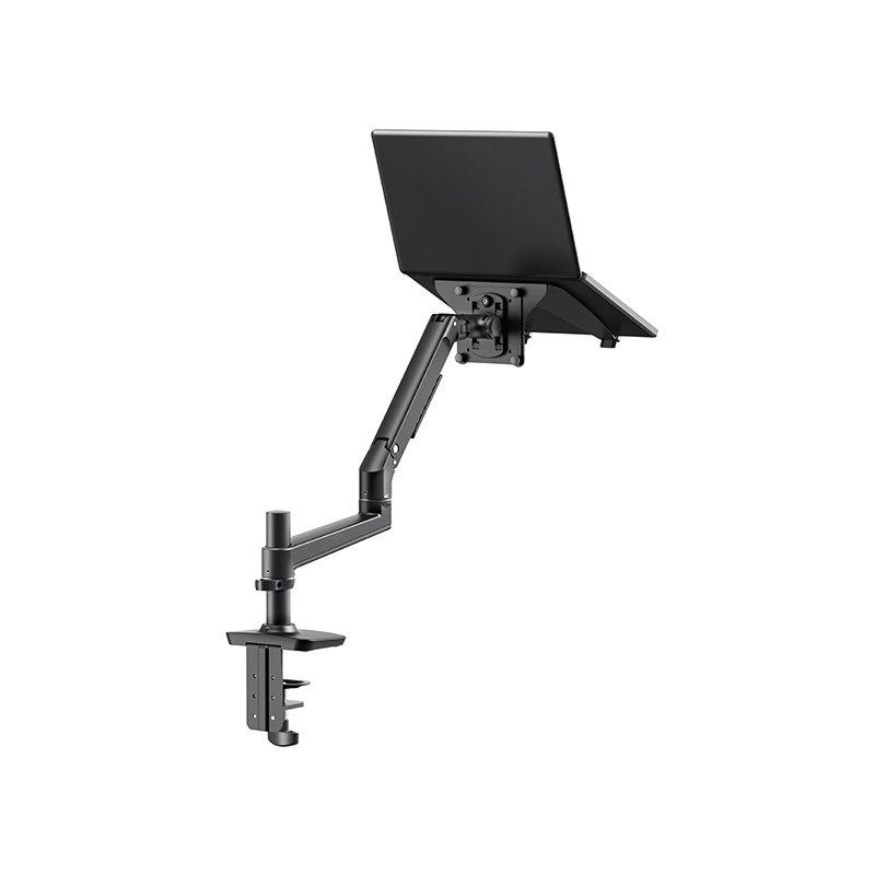 Mechanical Spring Single Monitor Arm With Laptop Tray