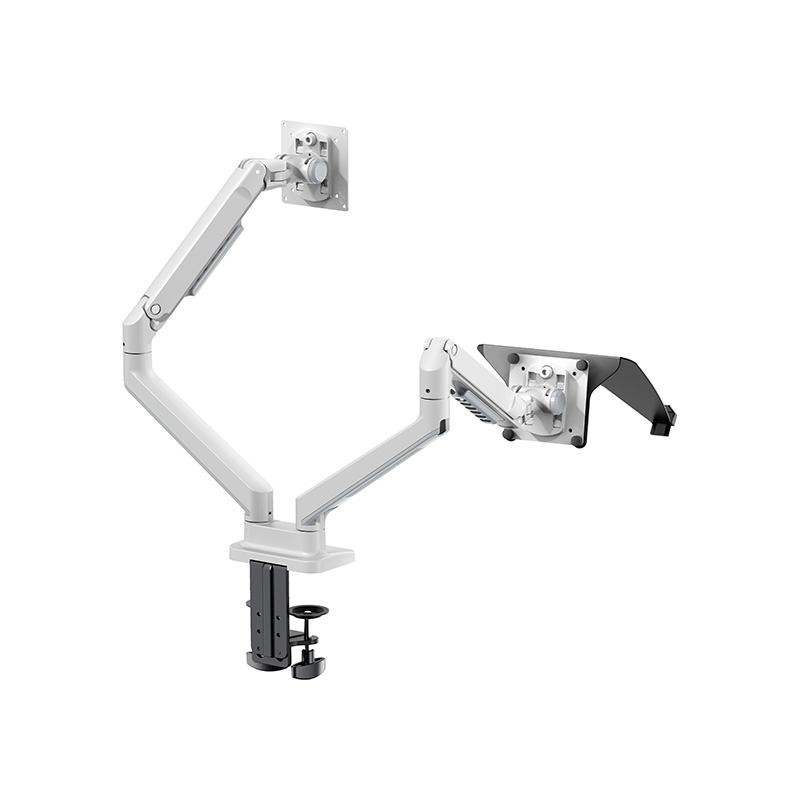 Mechanical Spring Dual Monitor Arm Column Desk Mount