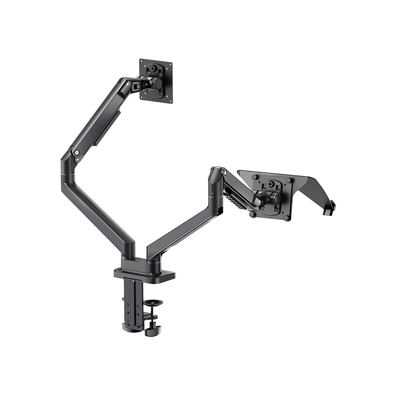 Mechanical Spring Dual Monitor Arm Column Desk Mount