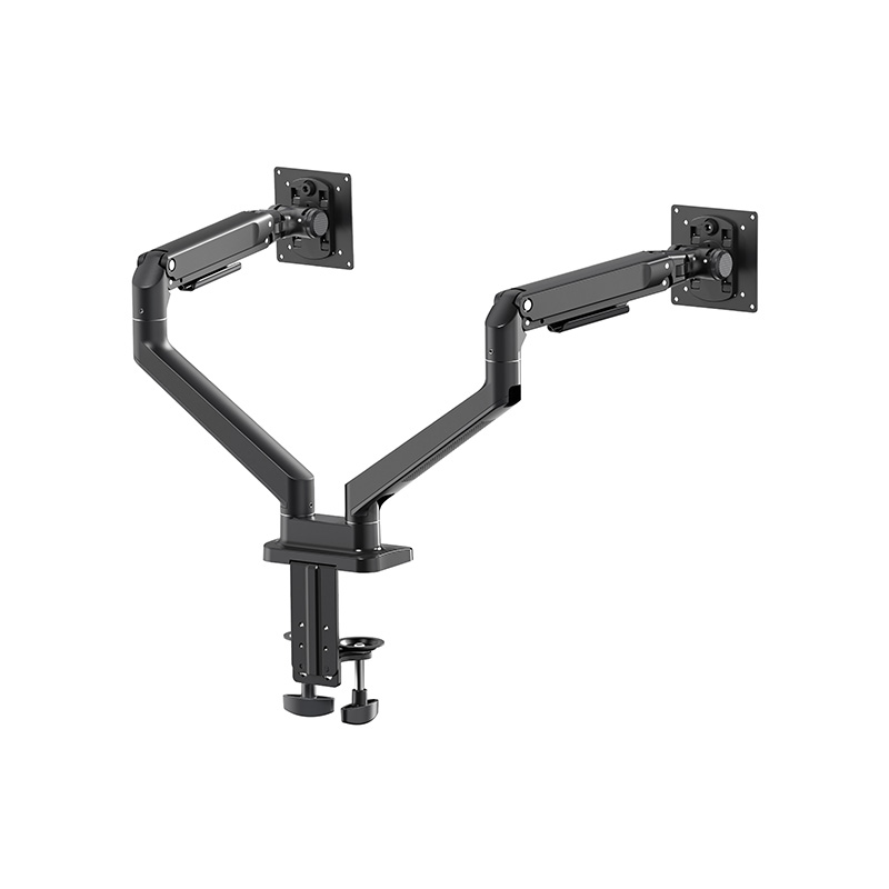 Mechanical Spring Dual Monitor Arm Column Desk Mount