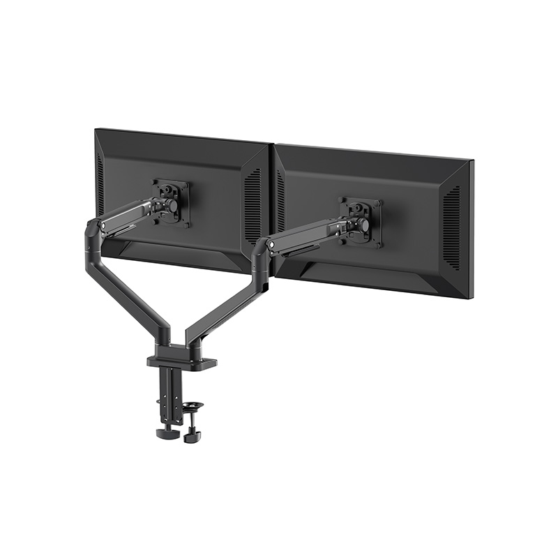 Mechanical Spring Dual Monitor Arm Column Desk Mount