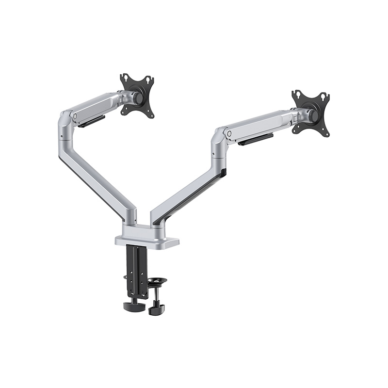 Mechanical Spring Dual Monitor Arm Column Desk Mount