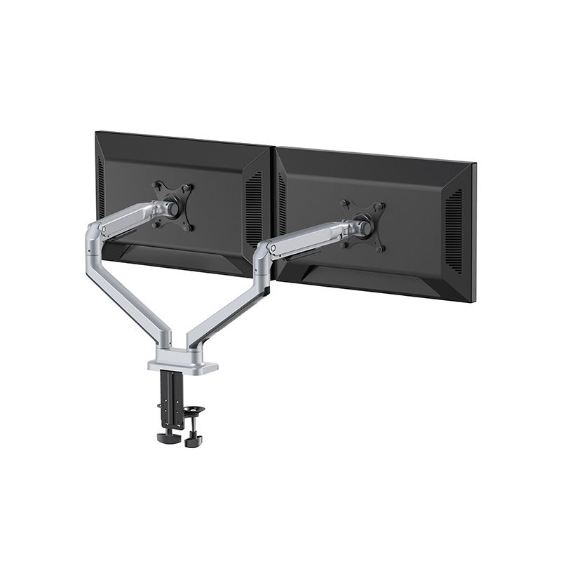 Mechanical Spring Dual Monitor Arm Column Desk Mount