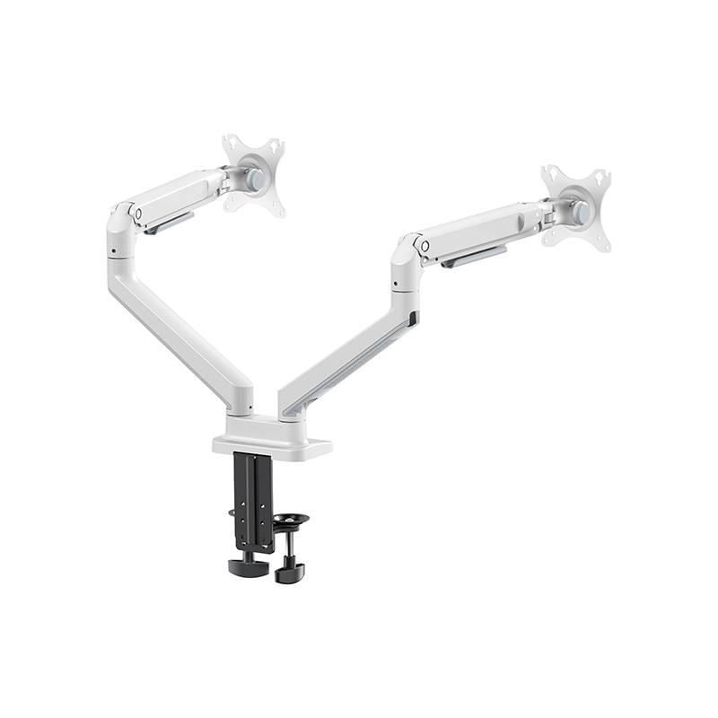 Mechanical Spring Dual Monitor Arm Column Desk Mount