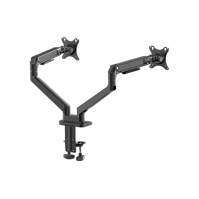 Mechanical Spring Dual Monitor Arm Column Desk Mount