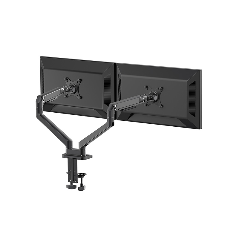 Mechanical Spring Dual Monitor Arm Column Desk Mount